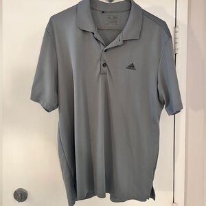 Adidas Men's Polo Shirt in Light Gray
